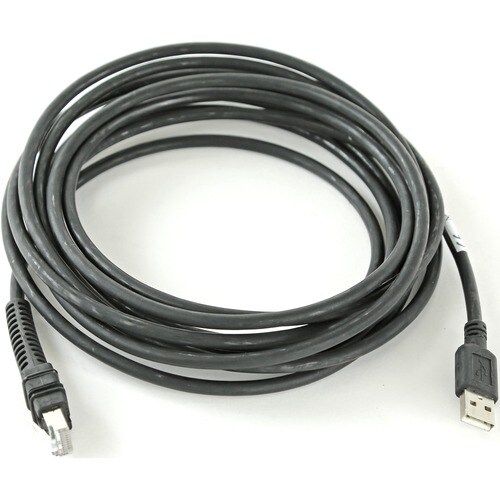 Zebra 4.57 m USB Data Transfer Cable - First End: USB Type A - Shielding