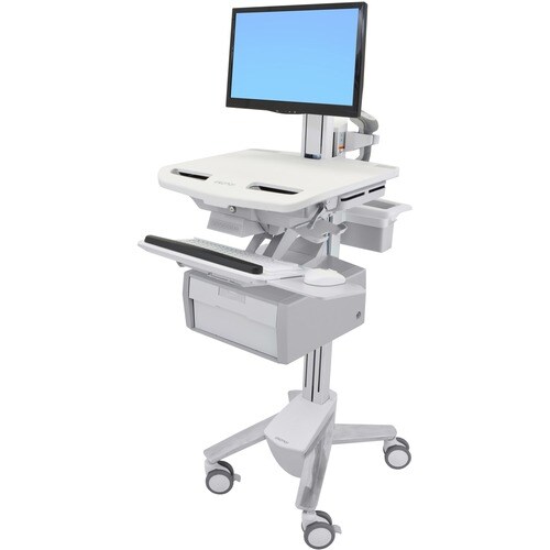 Ergotron StyleView Height Adjustable Display Stand - Up to 61 cm (24") Screen Support - 16.80 kg Load Capacity - Floor - P