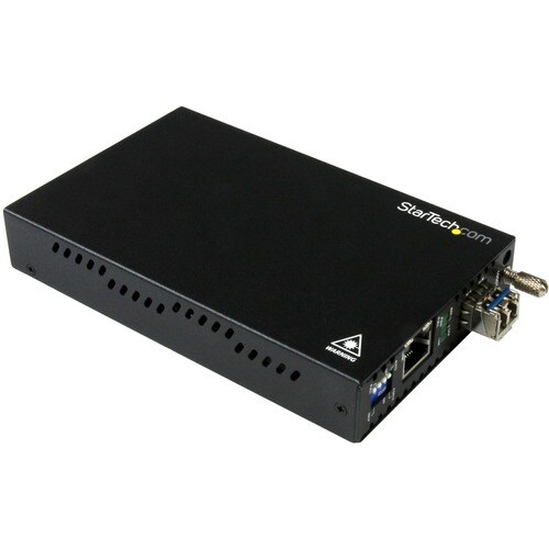 StarTech.com Gigabit Ethernet Copper-to-Fiber Media Converter - SM LC - 10 km - Ethernet Media Converter - GbE Converter -