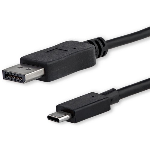 StarTech.com 1,8 m USB-C auf DisplayPort Adapter Kabel - 4K 60Hz - Schwarz - Zweiter Anschluss: 1 x 20-pin DisplayPort Dig