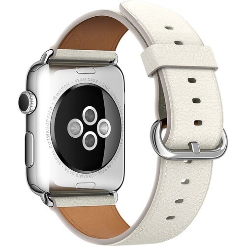 42MM WHITE CLASSIC BUCKLE (FITS 150-215MM WRISTS)