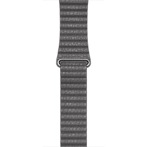 42MM STORM GREY LEATHER LOOP - MEDIUM (FITS 150185MM WRISTS)