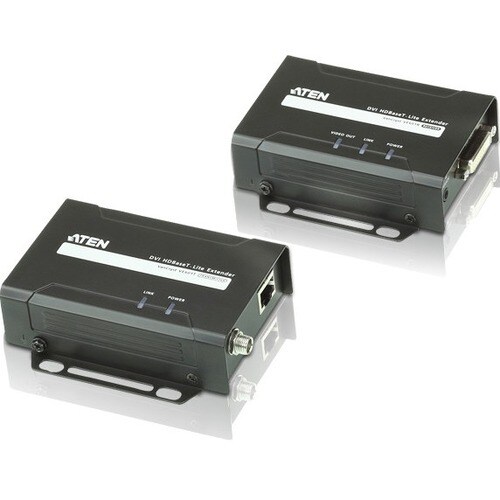 ATEN VE601T Video Extender-TAA Compliant - 1 Input Device - 229.66 ft Range - 1 x Network (RJ-45) - 1 x DVI In - WUXGA - 1