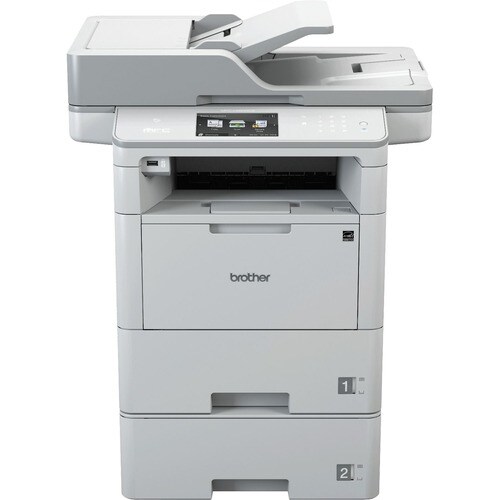 Brother MFC-L6800DWT Wireless Laser Multifunction Printer - Monochrome - Copier/Fax/Printer/Scanner - 46 ppm Mono Print - 