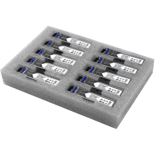 StarTech.com SFP (mini-GBIC) - 1 x LC Duplex 1000Base-LX/LH Network - 10 / Pack - Cisco GLC-LH-SMD Compatible SFP - 1000BA