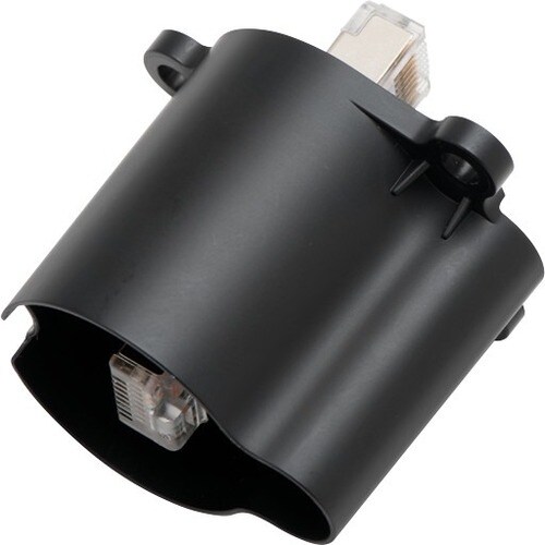 AXIS Network Adapter - 1 x RJ-45 Network Male - 1 x RJ-45 Network Male - Black