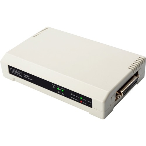 Digitus DN-13006-1 Print Server - 2 x USB - 1 x Network (RJ-45) - Fast Ethernet - Desktop