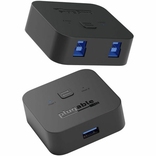 Plugable USB 3.0 Sharing Switch for One-Button Swapping of USB Device or Hub Between Two Computers - (AB Switch)