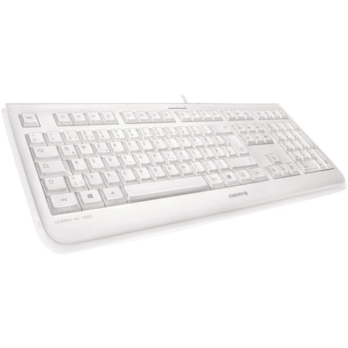 CHERRY KC 1068 Keyboard - Cable Connectivity - USB Interface - Spanish - Pale Gray - LPK Keyswitch - 105 Key(s)