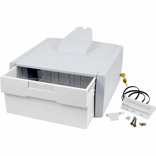 Ergotron Drawer - Large - 907.2 g Load Capacity - Grey - Key Lock, Electronic Lock, Removable, Drawer Divider