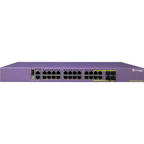 Extreme Networks Summit X440-G2 X440-G2-24t-10GE4 24 Ports Manageable Ethernet Switch - Gigabit Ethernet - 10/100/1000Base