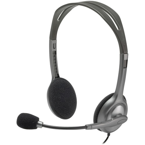 Casque Logitech H111 - Filaire - Design Sur tête - Stéréo - Couleur Noir - Binaural - Supra-aural - 32 Ohm - Fréquence 20 
