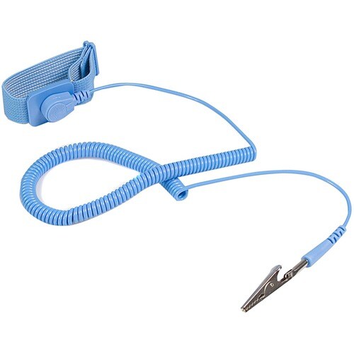 StarTech.com Pulsera Antiestatica con Cable a Tierra - Brazalete Antiestatico con Protección ESD - 1 - 15.2mm Altura x 15.