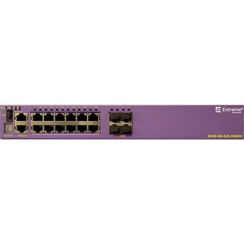 Extreme Networks Summit X440-G2 X440-G2-12t-10GE4 12 Ports Manageable Ethernet Switch - Gigabit Ethernet - 10/100/1000Base