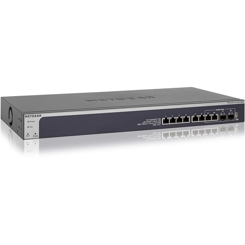 Netgear ProSafe XS708T 8 Ports Manageable Ethernet Switch - Gigabit Ethernet, 10 Gigabit Ethernet - 10GBase-X, 10GBase-T -