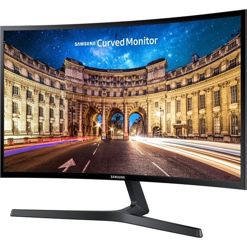 Samsung C27F398 27" Class Full HD Curved Screen LCD Monitor - 16:9 - High Glossy Black - 27" Viewable - LED Backlight - 19