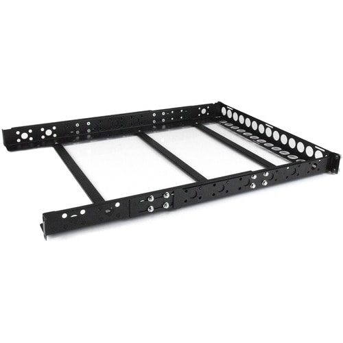 StarTech.com Mounting Rail for Server - Black - TAA Compliant - 25 kg Load Capacity