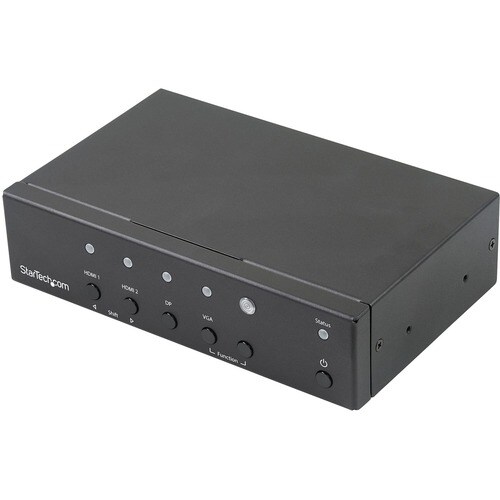 StarTech.com Multi-Input to HDMI Converter Switch - DisplayPort, VGA and Dual-HDMI to HDMI Switch - Priority and Automatic