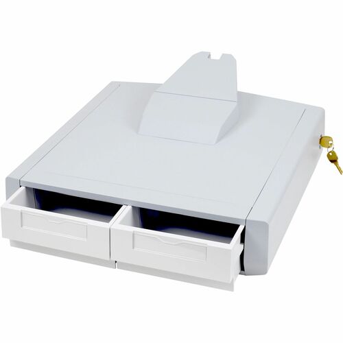 Ergotron SV Primary Storage Drawer, Double - Medium - 907.2 g Load Capacity - Removable, Drawer Divider, Lockable - White,