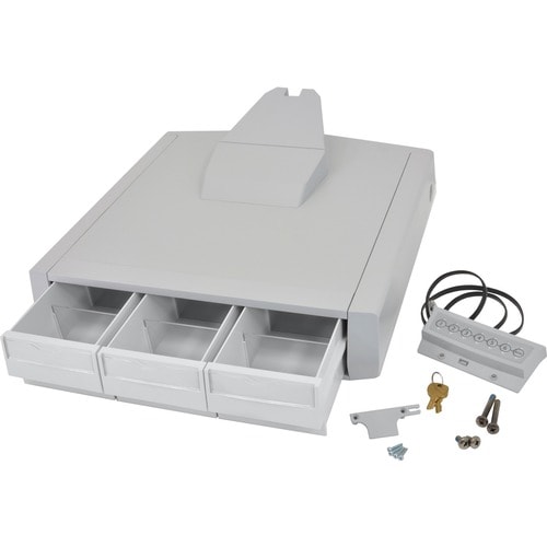 Ergotron SV44 Primary Triple Drawer for Laptop Cart - Grey