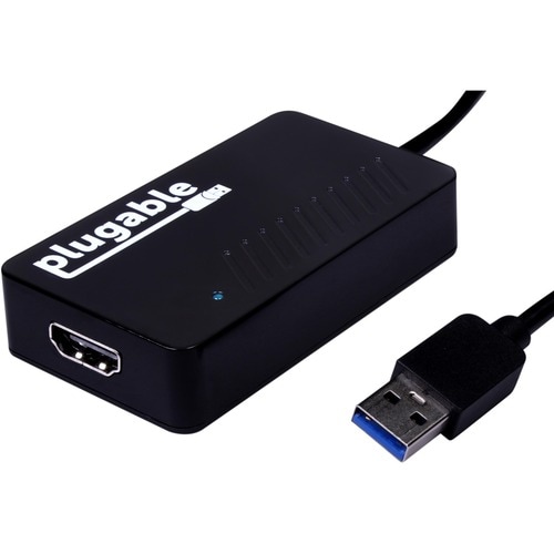 Plugable USB 3.0 to HDMI Video Graphics Adapter with Audio for Multiple Monitors - up to 2560x1440 (Supports Windows 11, 1