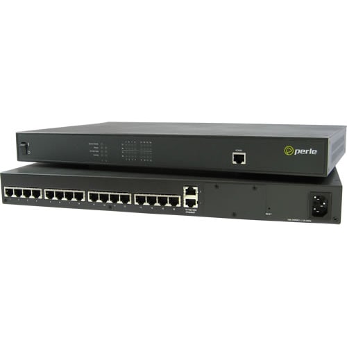 Perle IOLAN SDS16C Terminal Server - Twisted Pair - 2 x Network (RJ-45) - 10/100/1000Base-T - Gigabit Ethernet - Managemen
