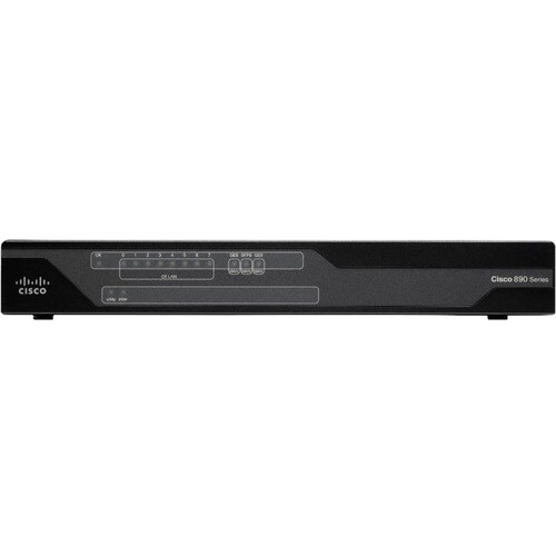 Cisco 890 891F Router - Recondicionado - 11 Portas - Porta de gestão - 1 - Gigabit Ethernet - Secretária