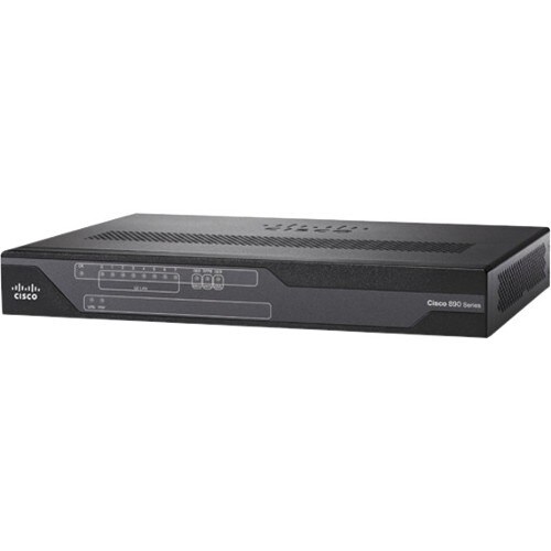 Cisco 880 886 ISDN Router - Recondicionado - 4 Portas - 4 RJ-45 Port(s) - Porta de gestão - Slots256 MB - Fast Ethernet - 
