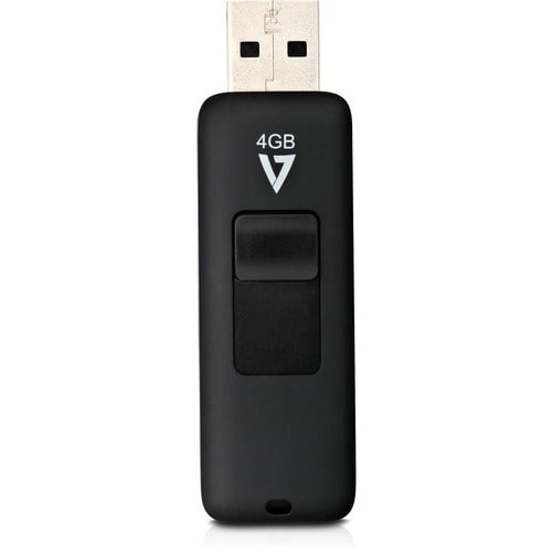 V7 VF24GAR-3E 4 GB USB 2.0 Flash-Laufwerk - Schwarz
