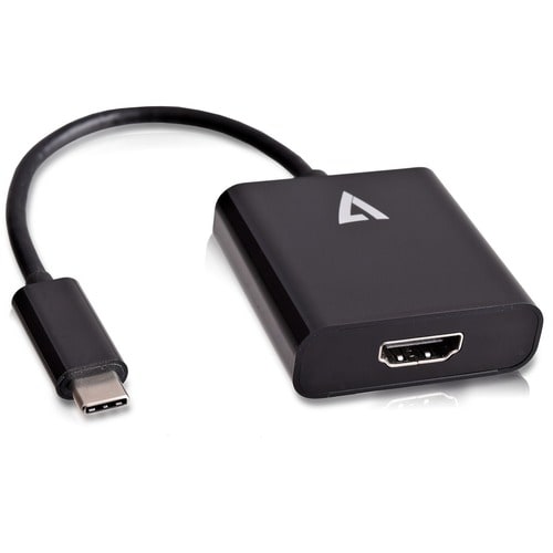 V7 V7UCHDMI-BLK-1E A/V Adapter - 1 x HDMI 1.4 Digital Audio/Video - Female - 1 x USB 3.2 (Gen 1) Type C - Male - 3840 x 21