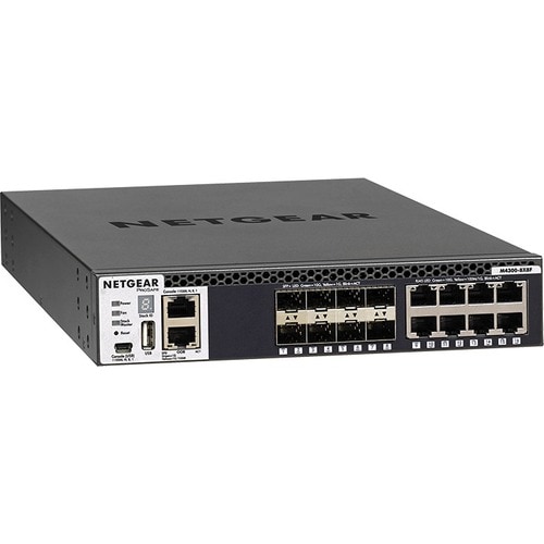 Netgear Half-Width 16x10G Stackable Managed Switch with 8x10GBASE-T and 8xSFP+ - 8 Ports - Manageable - 10 Gigabit Etherne