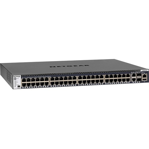 Netgear 48x1G Stackable Managed Switch with 2x10GBASE-T and 2xSFP+ - 48 Ports - Manageable - 10 Gigabit Ethernet, Gigabit 