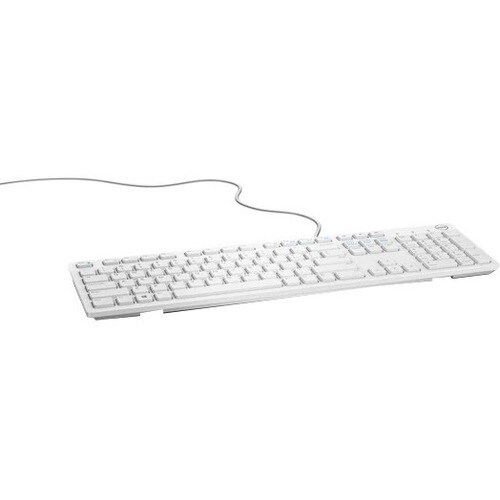 Dell Multimedia Keyboard (US English) - KB216 - White; Retail Packaging - Cable Connectivity - USB Interface - ChromeOS - 
