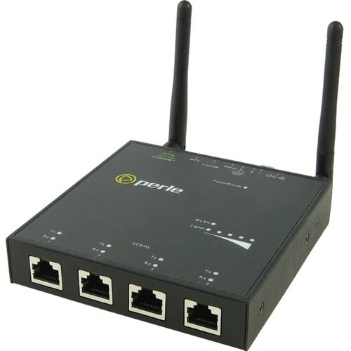 Perle IOLAN SDS4 W Device Server - Twisted Pair - 4 x Network (RJ-45) x Serial Port - 10/100/1000Base-T - Gigabit Ethernet
