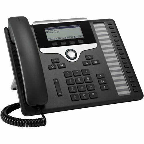 Cisco 7861 IP Phone - Corded - Corded - Wall Mountable, Desktop - Charcoal - 16 x Total Line - VoIP - 8.9 cm (3.5"") - Enh