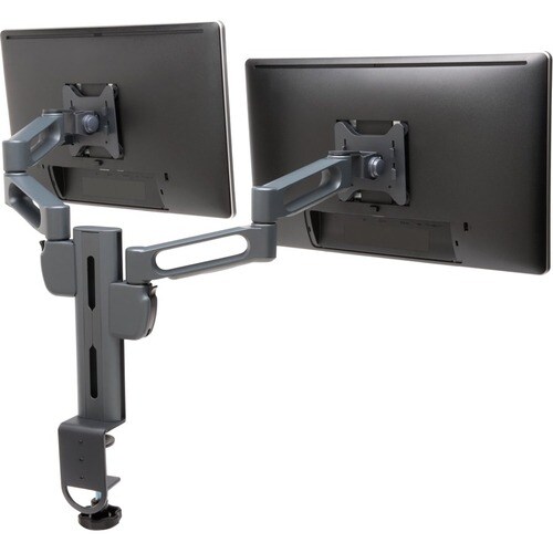 Kensington SmartFit® Dual Monitor Arm Mount, Clamp, 11.34 kg, 15.2 cm (6"), 25.6 cm (10.1"), 100 x 100 mm, Titanium