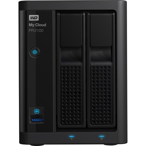 WD My Cloud PR2100 2 x Gesamtzahl Einschübe NAS-Speichersystem - 4 TB HDD - Intel Pentium N3710 Quad-Core 1,60 GHz - 4 GB 