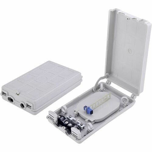 Digitus Fiber Optic Outdoor Distribution Box, 8x SC SX. Connector type: LC/SC, Product colour: Grey. Width: 160 mm, Depth: