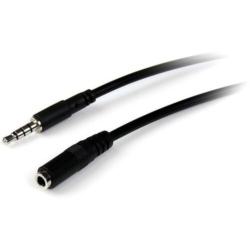 StarTech.com 1m 3.5mm 4 Position TRRS Headset Extension Cable - M/F - Cable for Audio Device, Headset, Headphone, iPhone -
