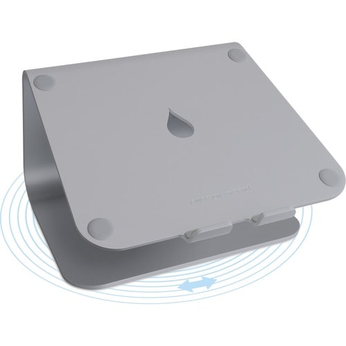 Rain Design mStand360 Laptop Stand w/ Swivel Base - Space Grey - mStand360 with swivel base transforms your notebook into 