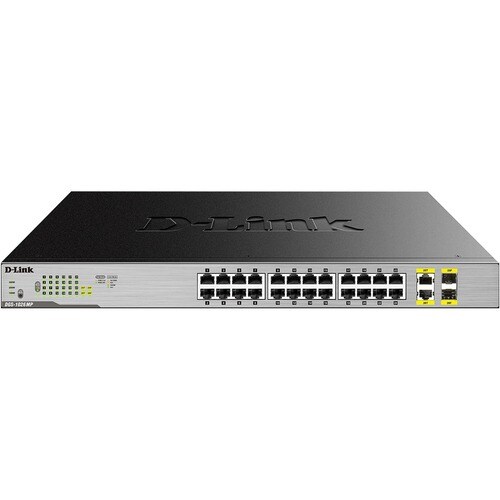 D-Link DGS-1026MP 26 Anschlüsse Ethernet-Switch - Gigabit-Ethernet - 1000Base-T, 1000Base-X, 1000Base-SX, 1000Base-LX - 2 