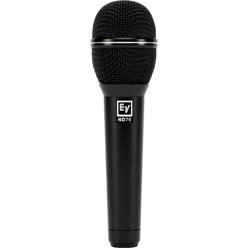 Electro-Voice ND76 Wired Dynamic Microphone - 70 Hz to 17 kHz - Cardioid - Shock Mount, Handheld - XLR