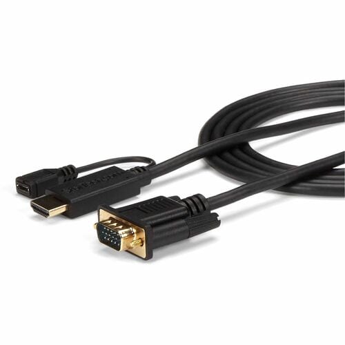 StarTech.com HDMI to VGA Cable - 6 ft / 2m - 1080p - 1920 x 1200 - Active HDMI Cable - Monitor Cable - Computer Cable - Ca