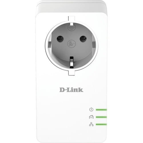 D-Link DHP-P601AV Powerline Network Adapter - 2 - 1 x Network (RJ-45) - 1000 Mbit/s Powerline - HomePlug AV2 - Gigabit Eth