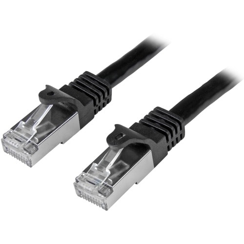 StarTech.com 3m Cat6 Patch Cable - Shielded (SFTP) Snagless Gigabit Network Patch Cable - Black - Cable for Network Device