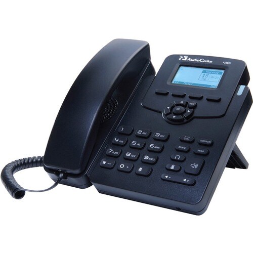 AudioCodes 405HD IP Phone - Corded - Black - 2 x Total Line - VoIP - 2 x Network (RJ-45) - PoE Ports