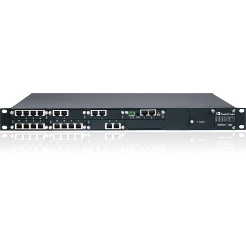AudioCodes Mediant 1000B VoIP-Gateway - 6 x RJ-45 - Gigabit-Ethernet - 14 x Erweiterungssteckplätze - 1U Hoch
