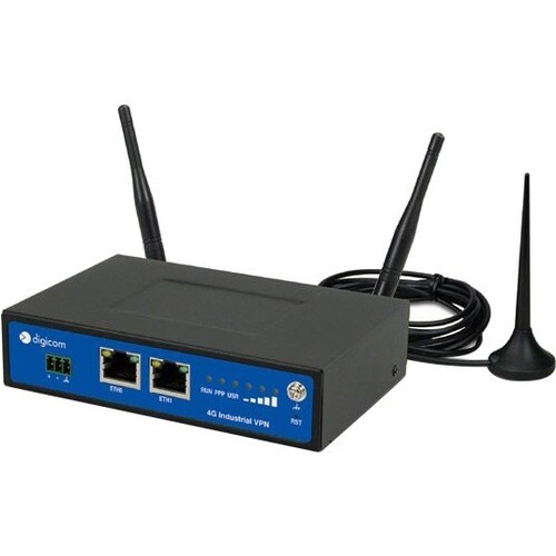 Modem/Router wireless Digicom - Wi-Fi 4 - IEEE 802.11n - Cellulare - 4G - WCDMA 850, WCDMA 900, WCDMA 1900, WCDMA 2100, GS