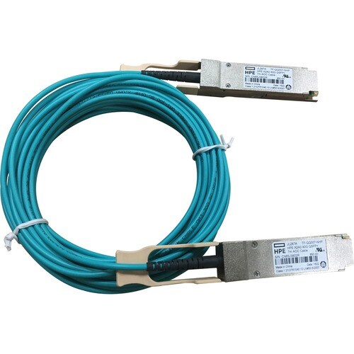 HPE X2A0 7 m Fibre Optic Network Cable for Network Device - 1 - First End: 1 x QSFP+ Network - Second End: 1 x QSFP+ Netwo