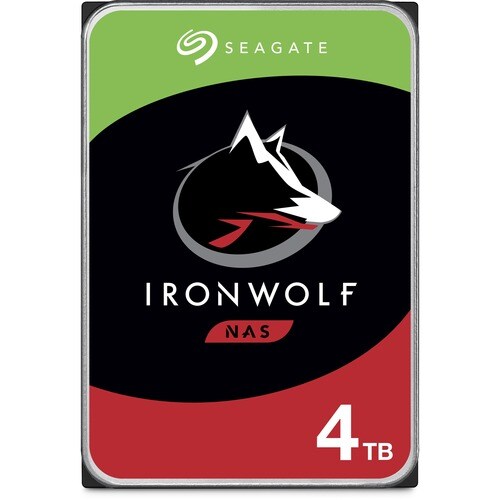 Seagate IronWolf ST4000VN008 4 TB Hard Drive - 3.5" Internal - SATA (SATA/600) - Conventional Magnetic Recording (CMR) Met